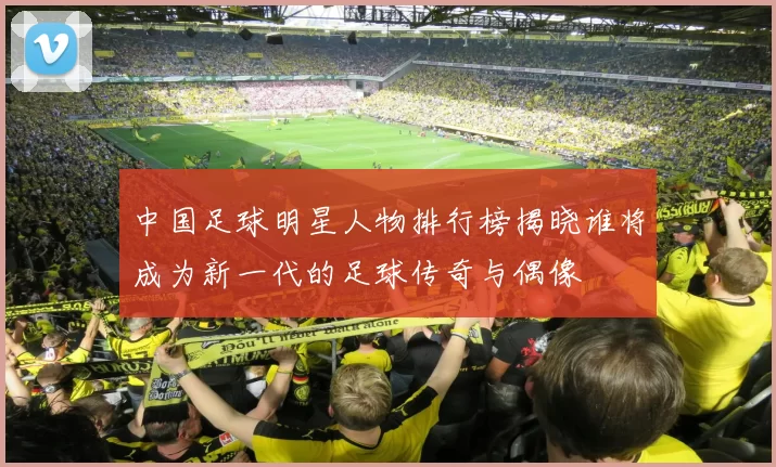 中国足球明星人物排行榜揭晓谁将成为新一代的足球传奇与偶像